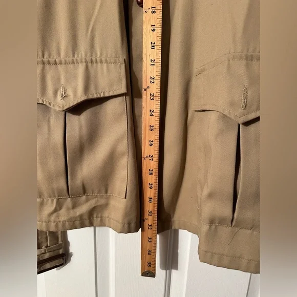 LEVI’s Men’s L 60’s Vintage Khaki Belted Safari Twill Field Utility Jacket CLEAN - Picture 16 of 16